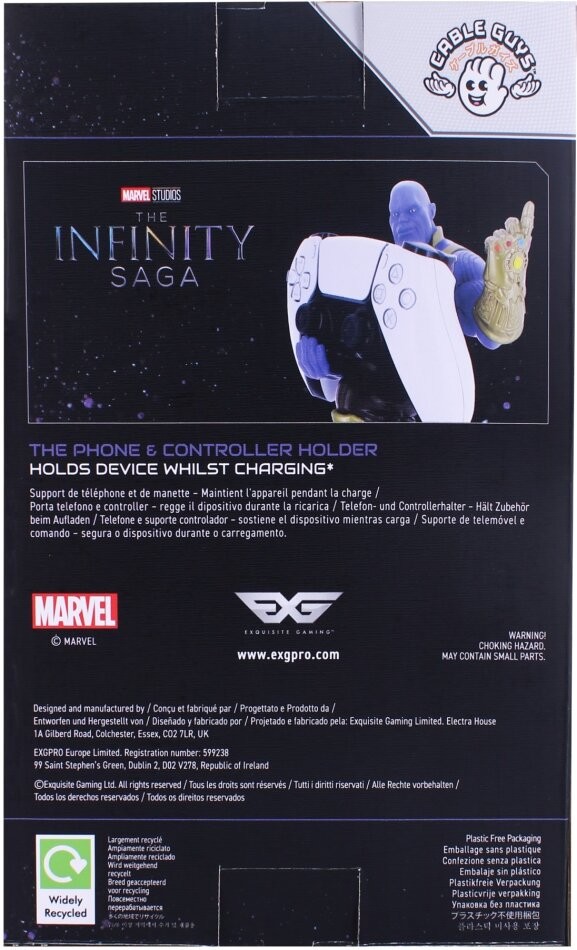 Weitere Ansicht: Cable Guy - Marvel: Thanos, Ständer für Controller, Mobiltelefon und Tablets