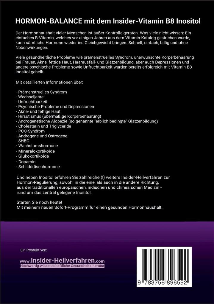 Weitere Ansicht: Hormon-Balance mit dem Insider-Vitamin B8 Inositol | Christian Meyer-Esch