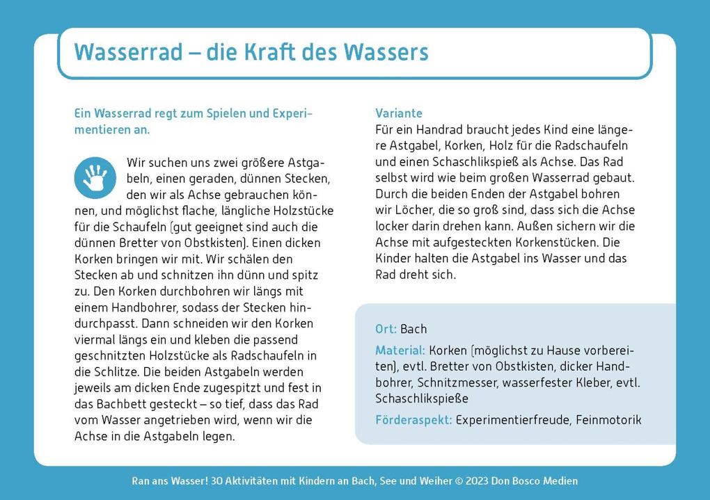 Weitere Ansicht: Ran ans Wasser! | Monika Bezdek, Petra Bezdek