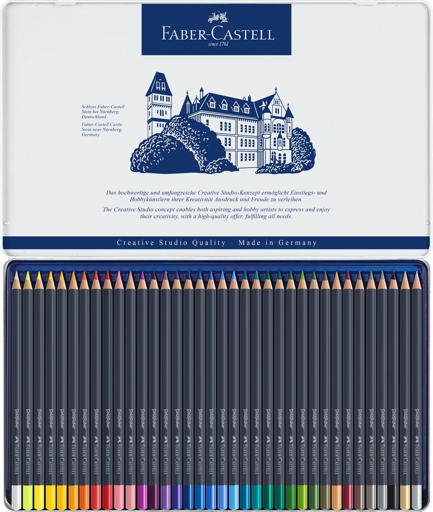 Weitere Ansicht: Faber-Castell Farbstifte Goldfaber, 36er Set Metalletui