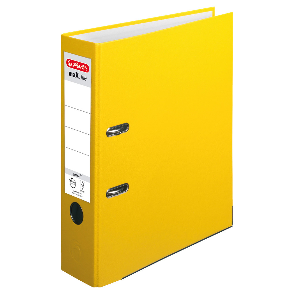 Weitere Ansicht: Herlitz Ordner maX.file protect A4 8cm gelb