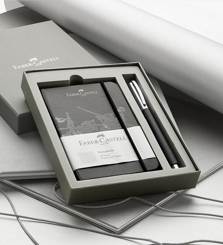 Weitere Ansicht: Faber-Castell Kugelschreiber AMBITION Edelharz, Geschenkset schwarz