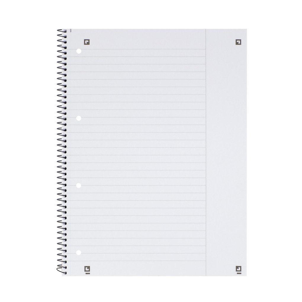 Weitere Ansicht: OXFORD Collegeblock A4+ 80 Blatt, liniert mit weißem Rand rechts, 90 g/m², 4fach gelocht