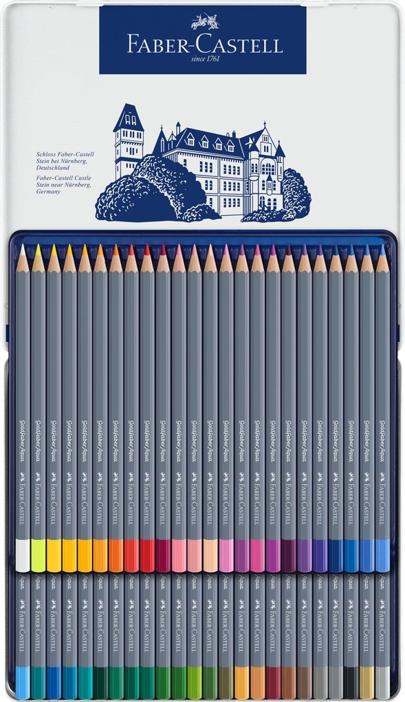Weitere Ansicht: Faber-Castell Aquarellstifte Goldfaber Aqua, 48er Set Metalletui