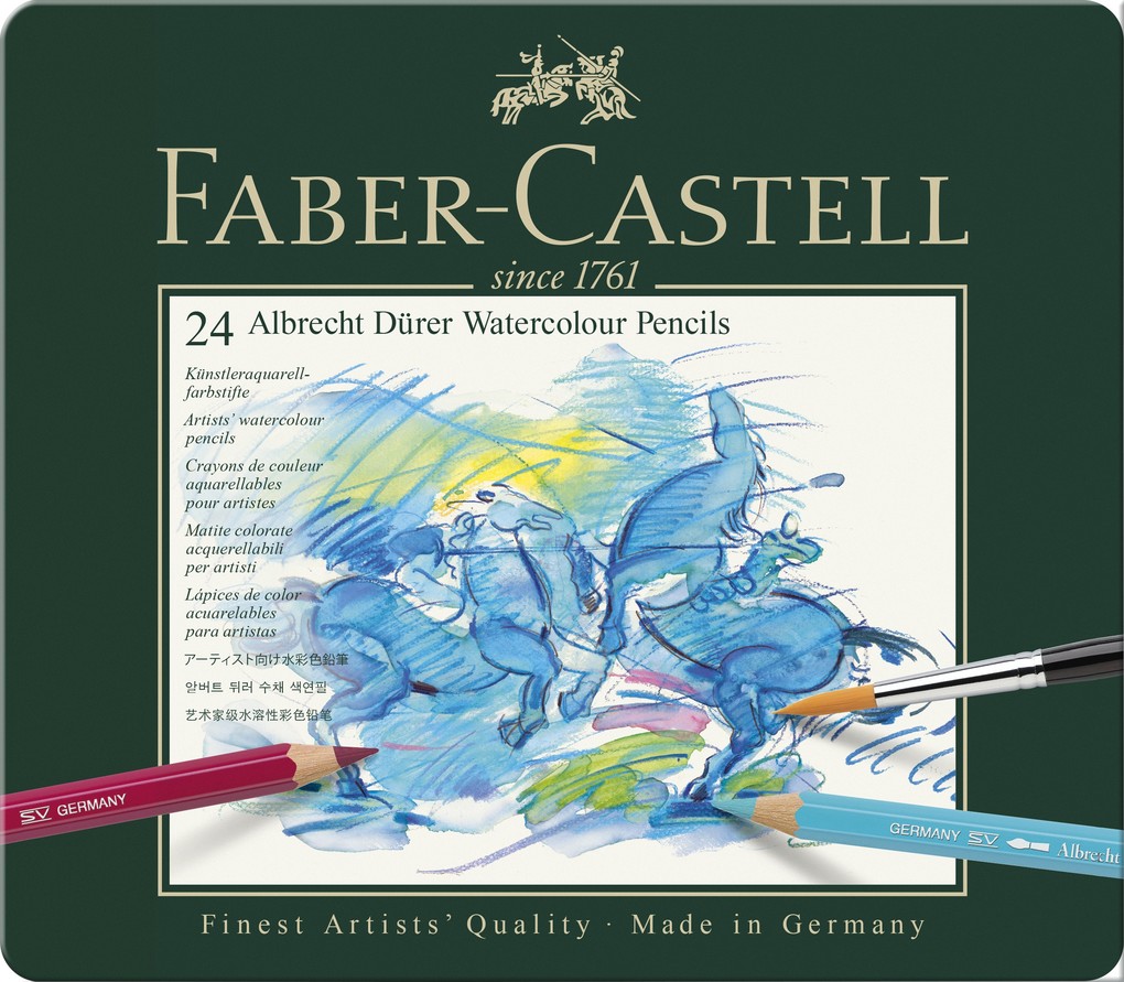 Weitere Ansicht: Faber-Castell Aquarellstifte Albrecht Dürer, 24er Set Metalletui