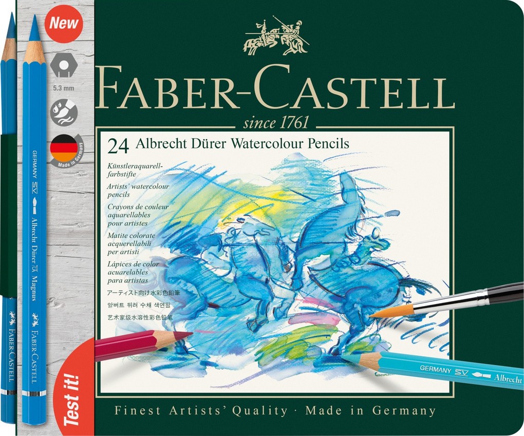 Weitere Ansicht: Faber-Castell Aquarellstifte Albrecht Dürer, 24er Set Metalletui