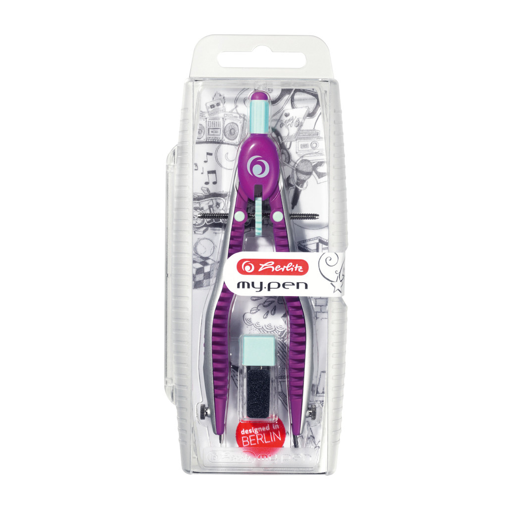 Weitere Ansicht: Herlitz Schnellverstell-Zirkel my.pen, lila/minze