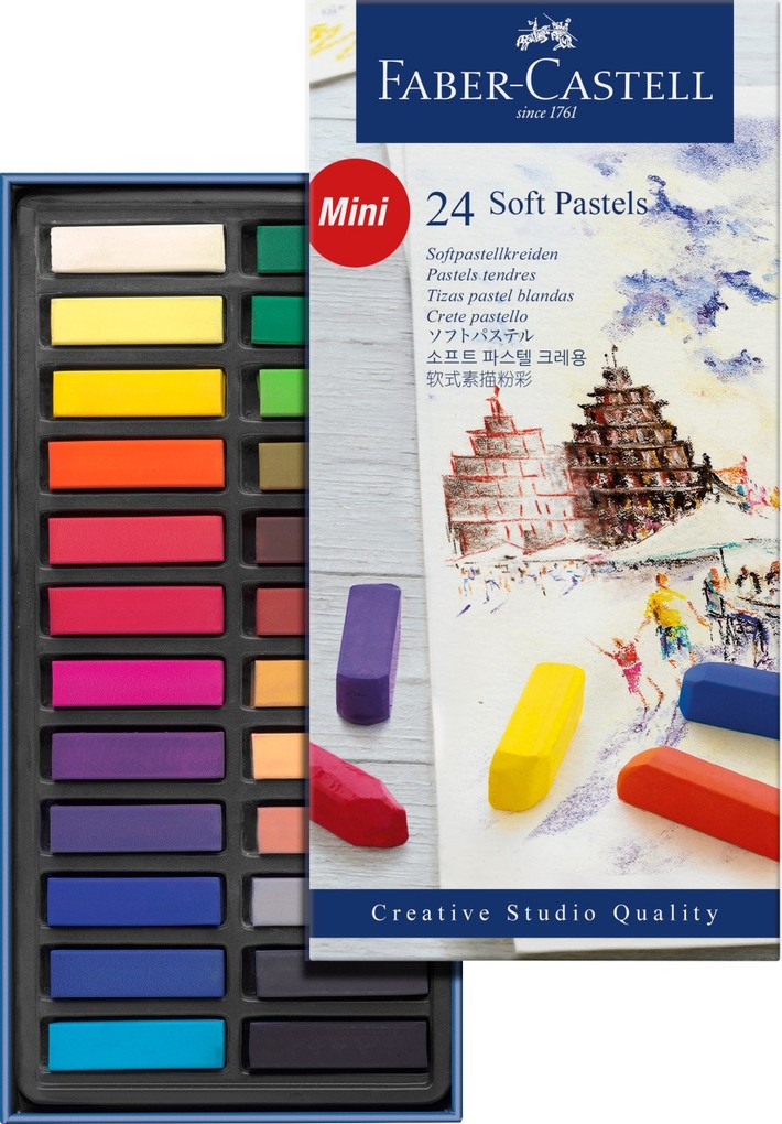 Weitere Ansicht: Faber-Castell Softpastellkreiden Mini, 24er Set Etui