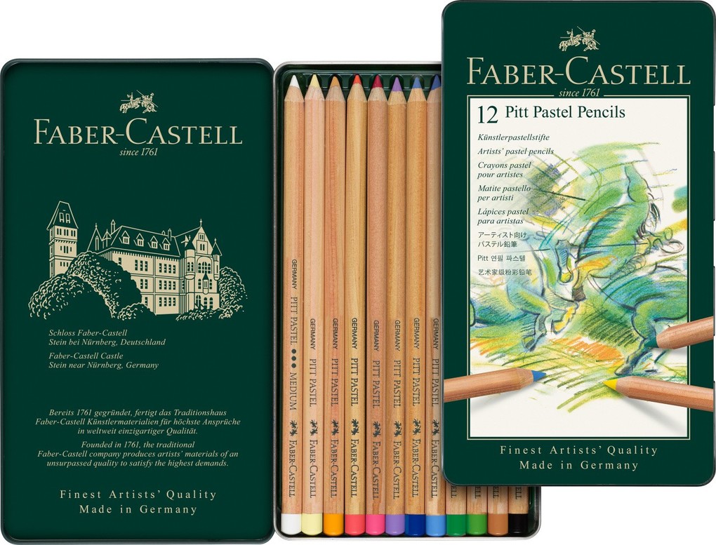 Weitere Ansicht: Faber-Castell Farbstifte Pitt Pastel, 12er Metalletui