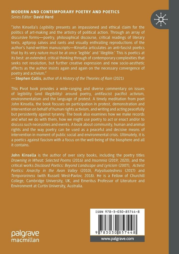 Weitere Ansicht: Legibility | John Kinsella