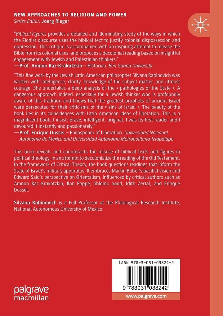 Weitere Ansicht: Biblical Figures in Israel's Colonial Political Theology | Silvana Rabinovich