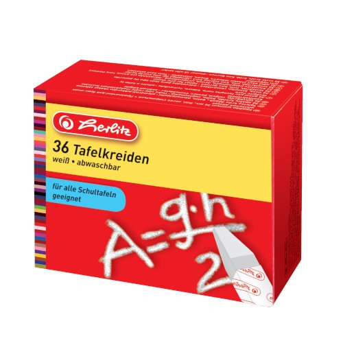 Produktbild: Herlitz Tafelkreide 36er Set weiß