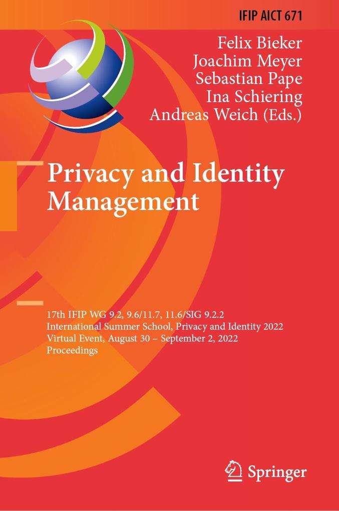 Produktbild: Privacy and Identity Management