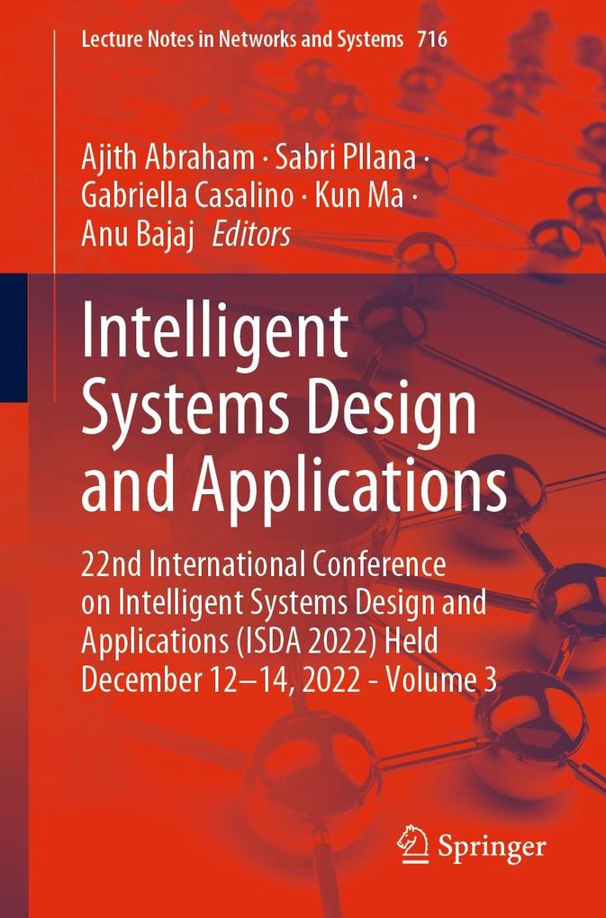 Produktbild: Intelligent Systems Design and Applications