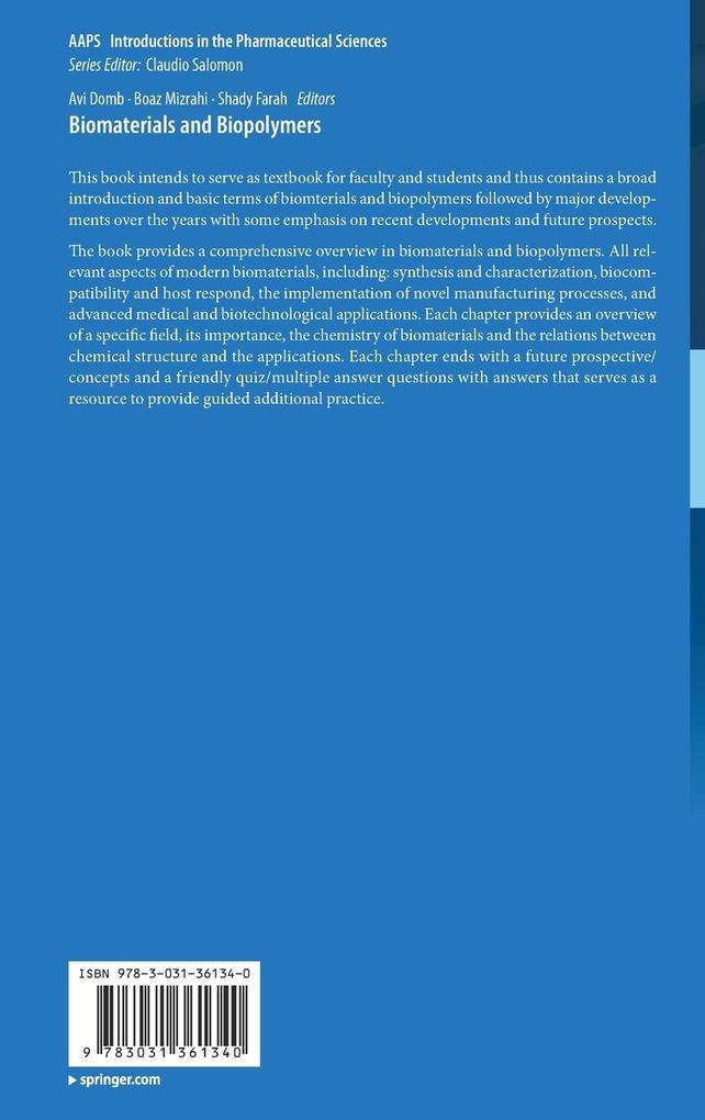 Weitere Ansicht: Biomaterials and Biopolymers