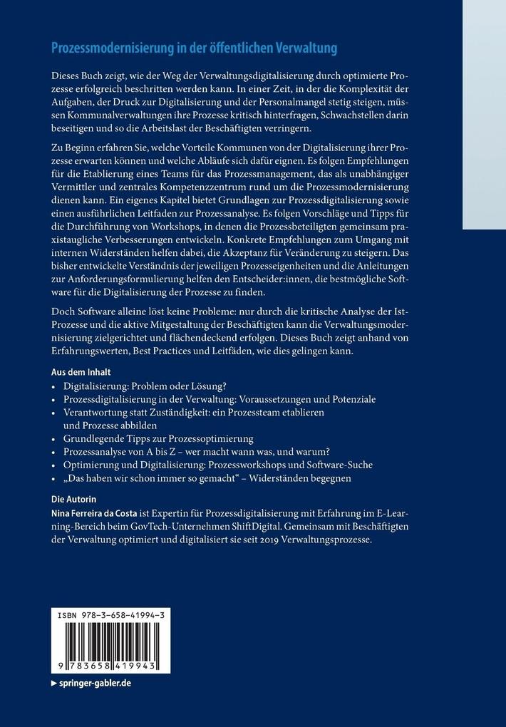 Weitere Ansicht: Prozessmodernisierung in der öffentlichen Verwaltung | Nina Ferreira da Costa