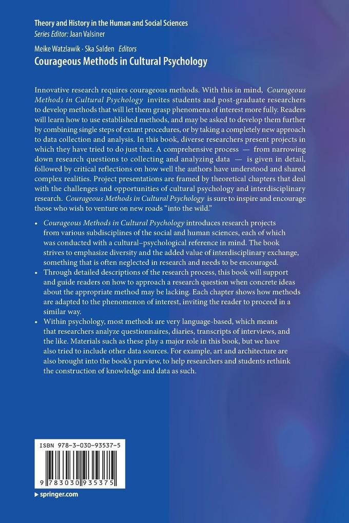 Weitere Ansicht: Courageous Methods in Cultural Psychology