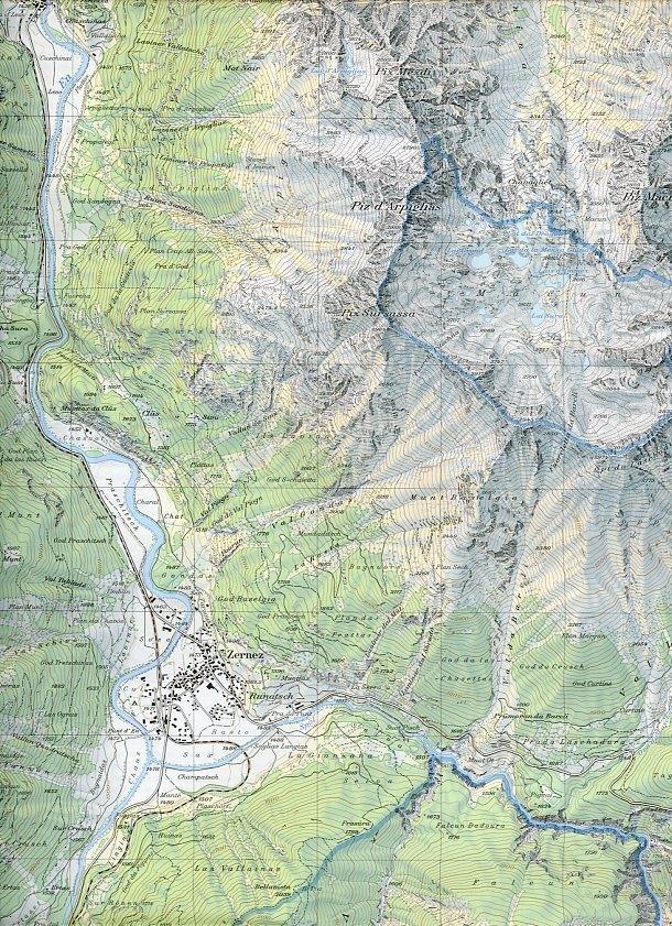 Weitere Ansicht: Landeskarte der Schweiz Zernez