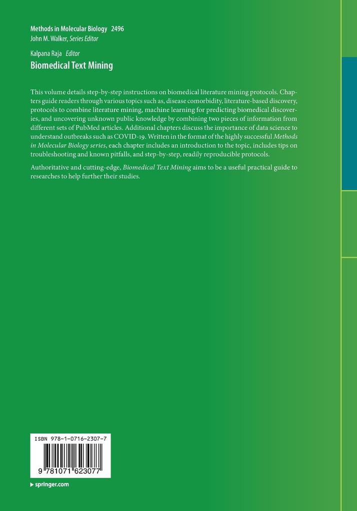 Weitere Ansicht: Biomedical Text Mining