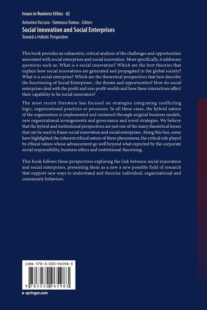 Weitere Ansicht: Social Innovation and Social Enterprises