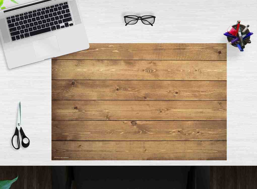 Weitere Ansicht: Cover-your-desk Schreibtischunterlage für Kinder und Erwachsene Holz, aus hochwertigem Vinyl , 60 x 40 cm