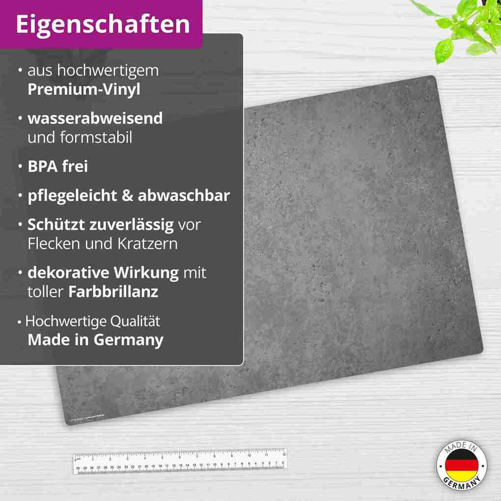 Weitere Ansicht: Cover-your-desk Schreibtischunterlage für Kinder und Erwachsene Betonoptik dunkel, aus hochwertigem Vinyl , 60 x 40 cm