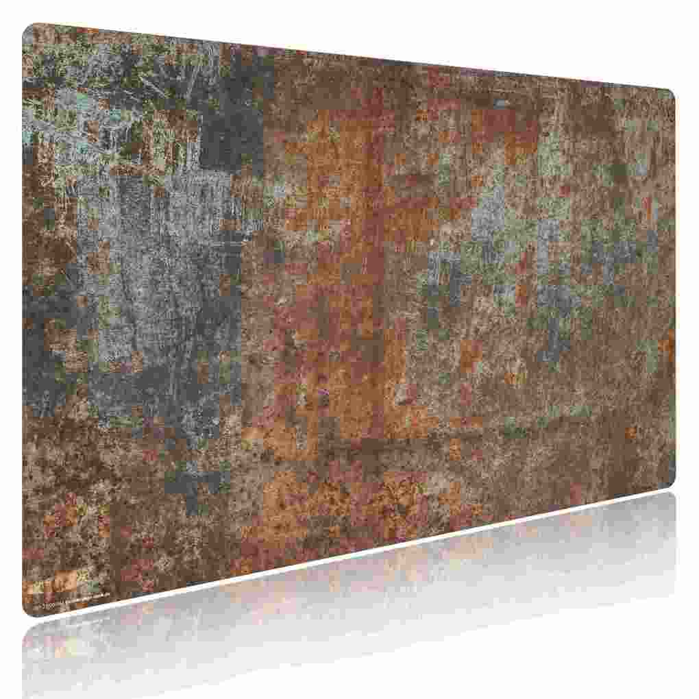 Weitere Ansicht: Cover-your-desk Schreibtischunterlage für Kinder und Erwachsene Stahlplatte Industrial Optik, aus hochwertigem Vinyl , 60 x 40 cm