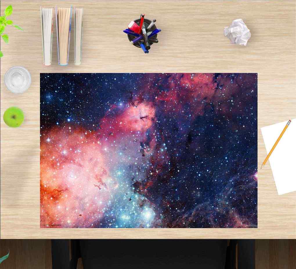 Weitere Ansicht: Cover-your-desk Schreibtischunterlage für Kinder und Erwachsene Entfernte Galaxie, aus hochwertigem Vinyl , 60 x 40 cm