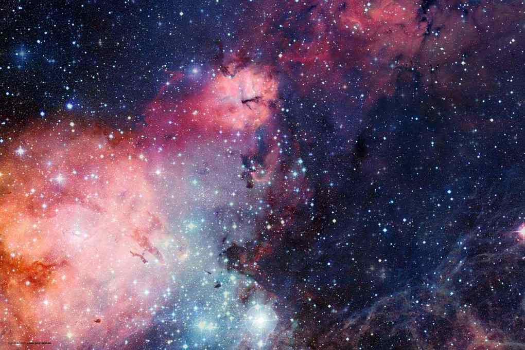 Weitere Ansicht: Cover-your-desk Schreibtischunterlage für Kinder und Erwachsene Entfernte Galaxie, aus hochwertigem Vinyl , 60 x 40 cm