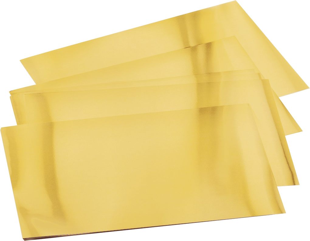 Weitere Ansicht: Folia Prägefolienmappe 70µ, 18,5x29cm, 3 Blatt, gold