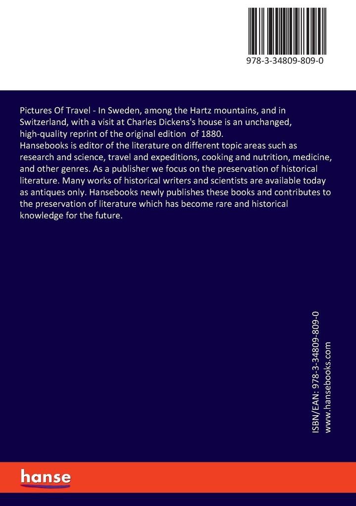 Weitere Ansicht: Pictures Of Travel | Hans Christian Andersen