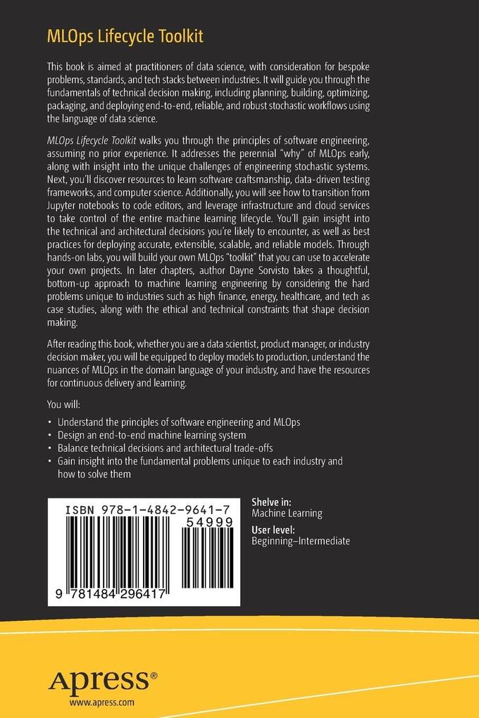 Weitere Ansicht: MLOps Lifecycle Toolkit | Dayne Sorvisto