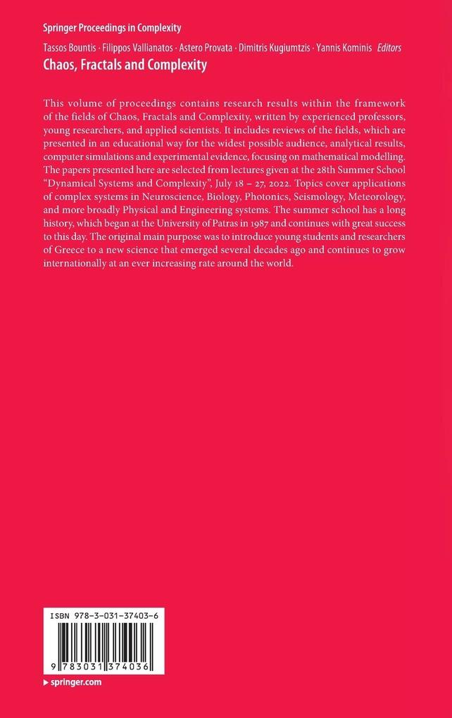 Weitere Ansicht: Chaos, Fractals and Complexity
