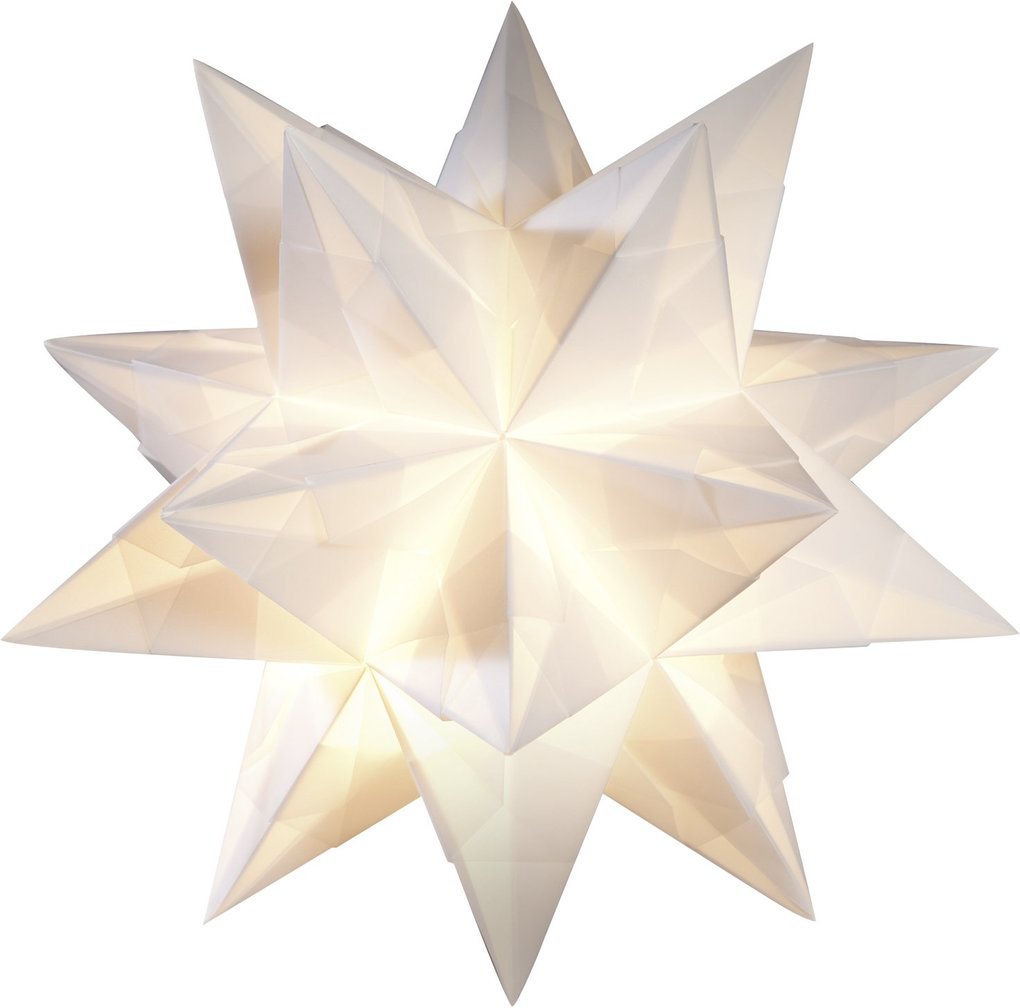 Produktbild: Folia Bascetta-Stern Set, TRANSPARENTPAPIER 115g/m², 15x15cm, 32 Blatt, weiß