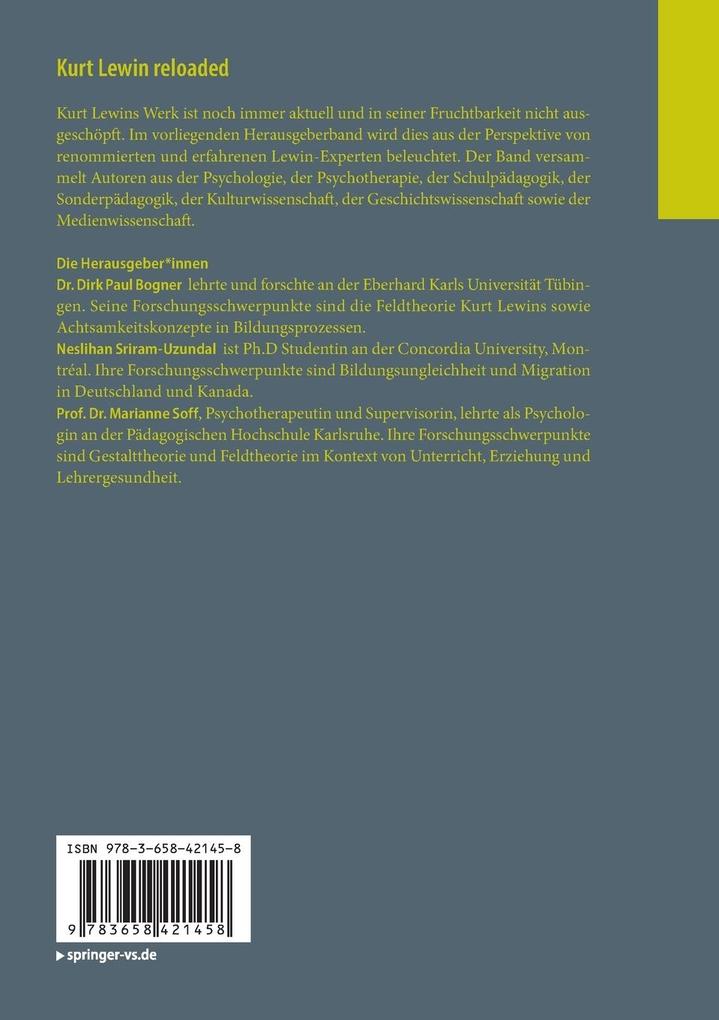 Weitere Ansicht: Kurt Lewin reloaded