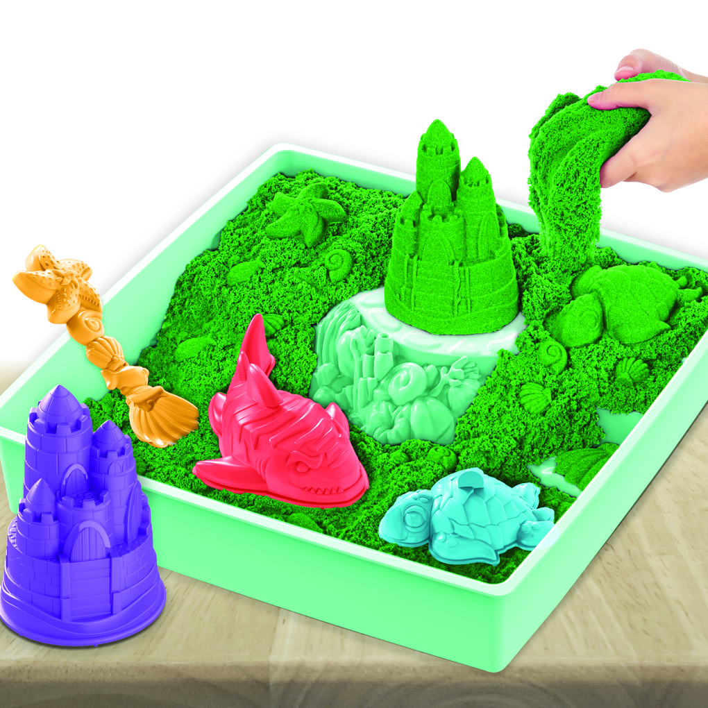 Weitere Ansicht: Spin Master - Kinetic Sand - Sand Box Set Grün (454g)