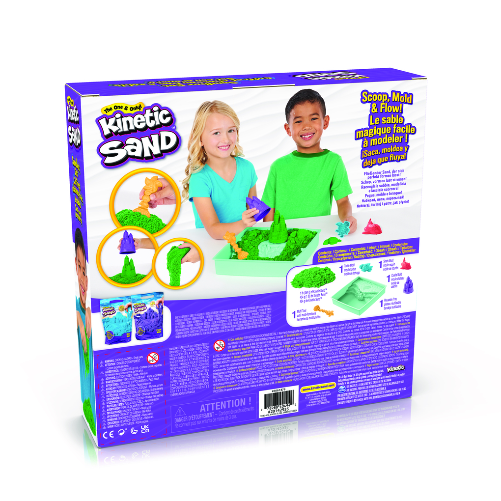 Weitere Ansicht: Spin Master - Kinetic Sand - Sand Box Set Grün (454g)