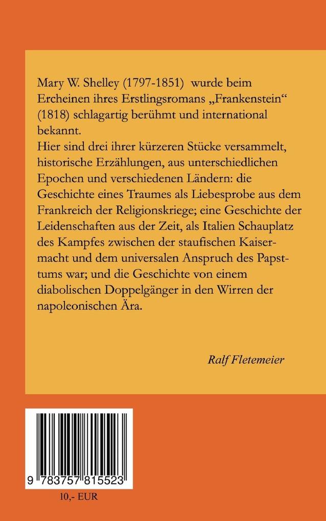 Weitere Ansicht: Der Traum | Mary Shelley, Ralf Fletemeier
