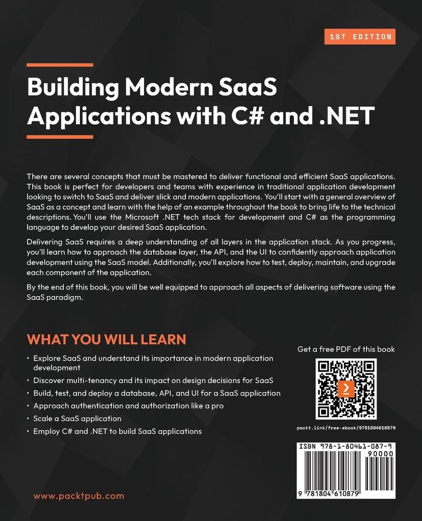 Weitere Ansicht: Building Modern SaaS Applications with C# and .NET | Andy Watt