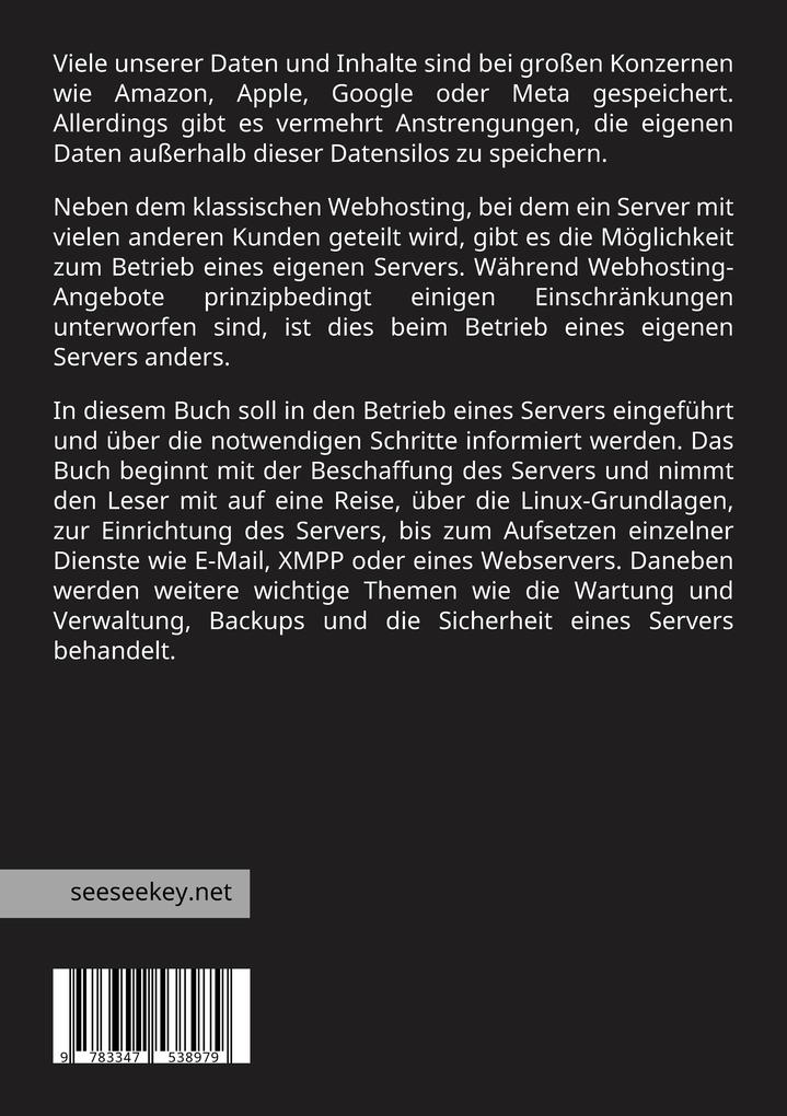 Weitere Ansicht: Selfhosting | Florian Bottke