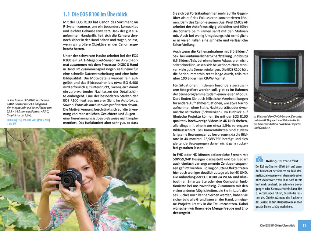 Weitere Ansicht: Canon EOS R100: Das umfangreiche Praxisbuch zu Ihrer Kamera | Dr. Kyra Sänger, Dr. Christian Sänger, Kyra Sänger