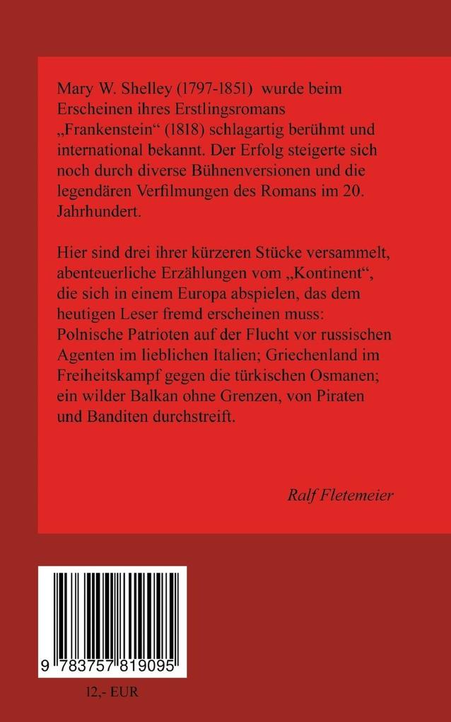 Weitere Ansicht: Abenteuerliches Europa | Mary Shelley, Ralf Fletemeier