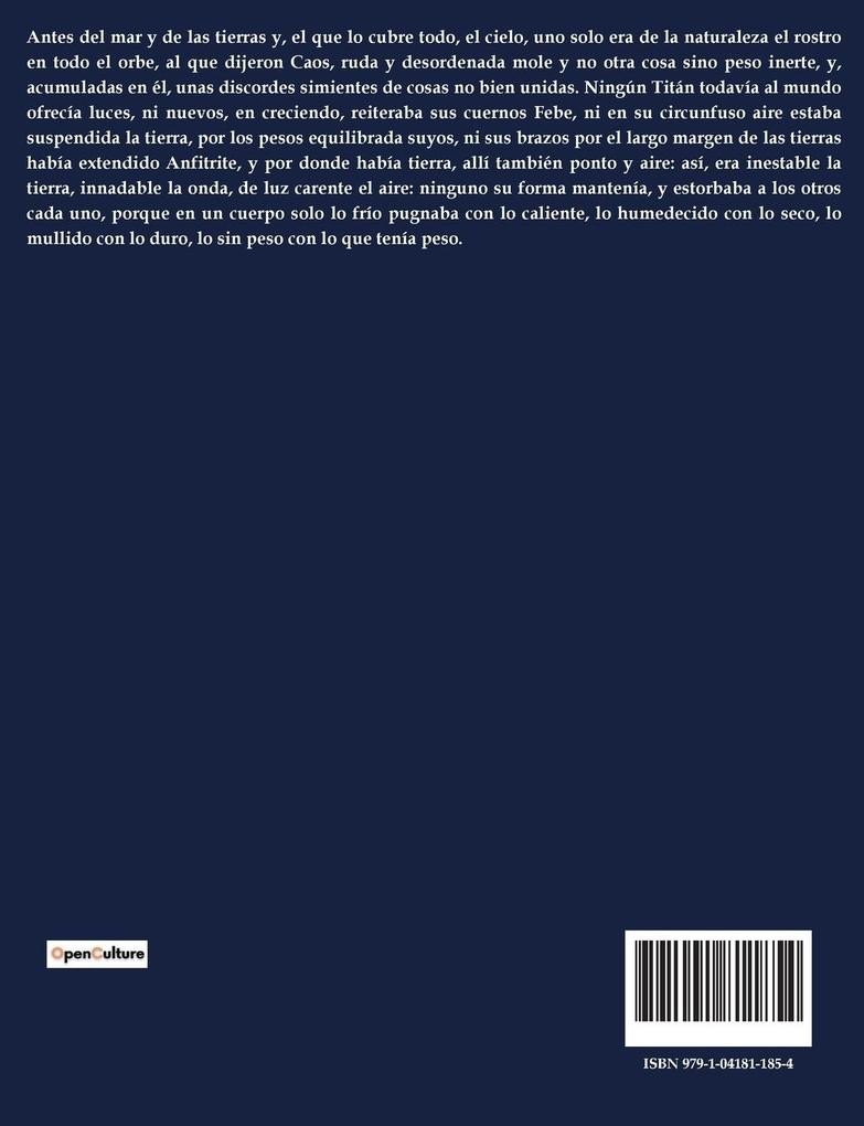 Weitere Ansicht: Metamorfosis | Ovidio