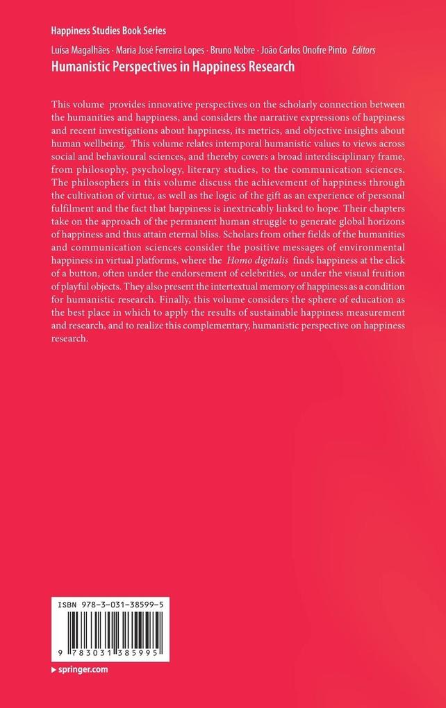 Weitere Ansicht: Humanistic Perspectives in Happiness Research