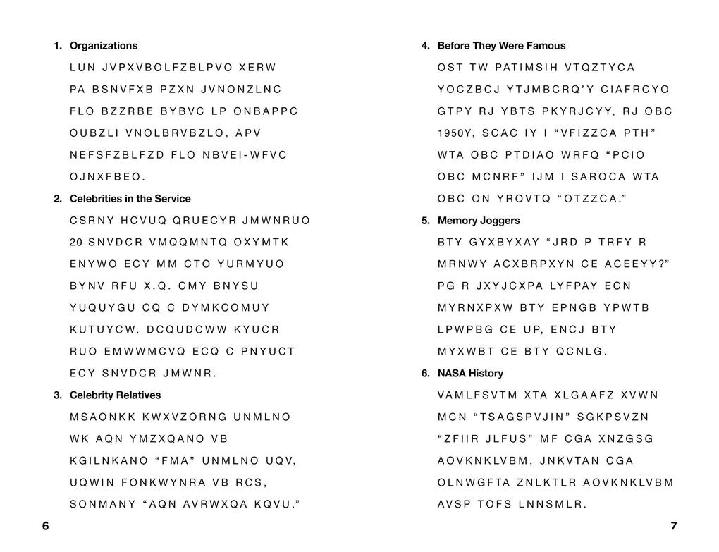 Weitere Ansicht: Trivia Cryptograms | Stanley Newman