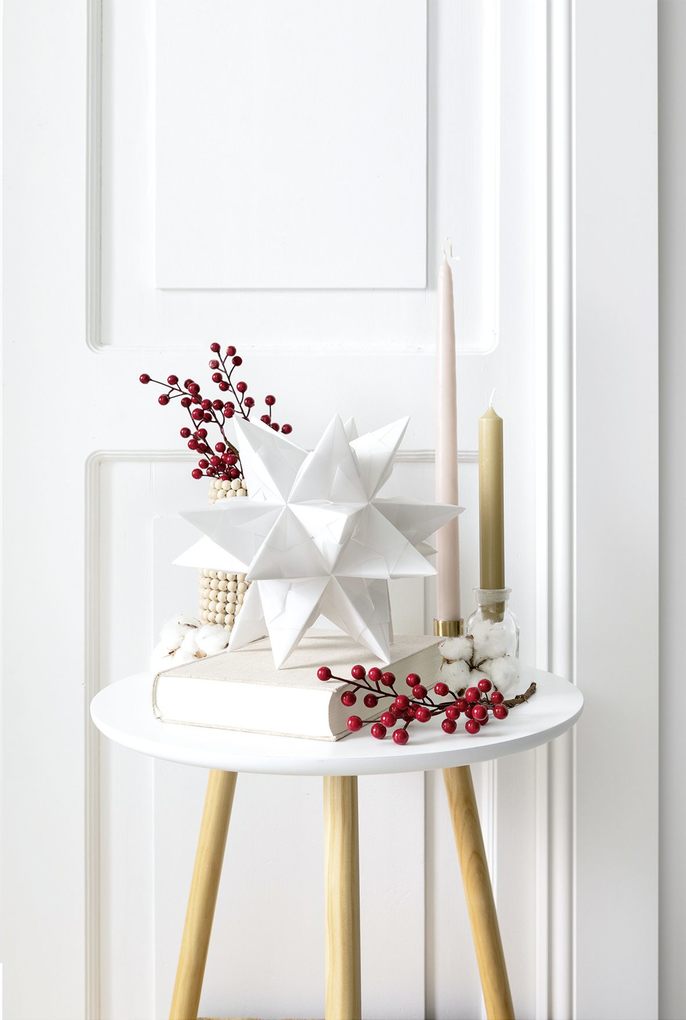 Weitere Ansicht: Folia Bascetta-Stern Set, TRANSPARENTPAPIER 115g/m², 15x15cm, 32 Blatt, weiß