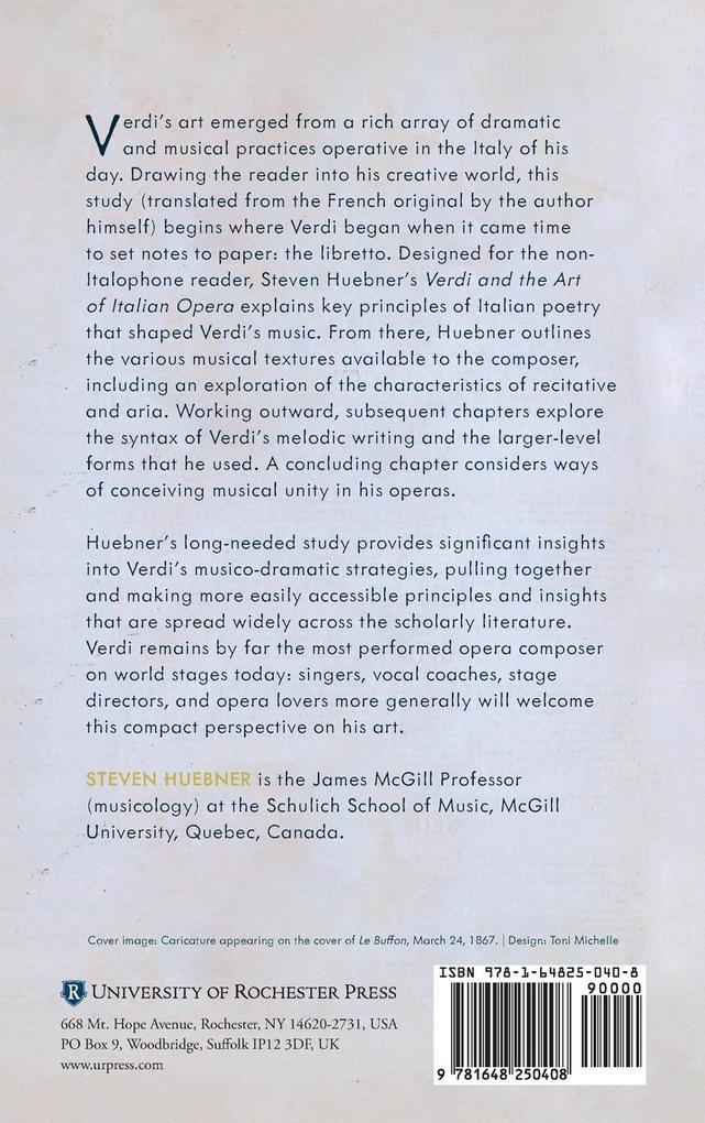 Weitere Ansicht: Verdi and the Art of Italian Opera | Steven Huebner