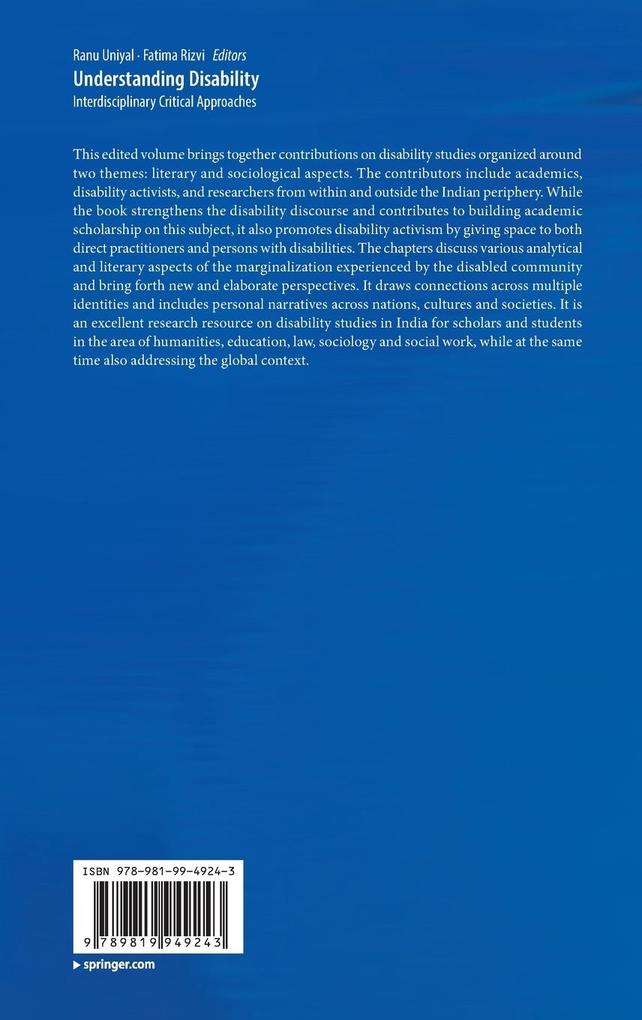 Weitere Ansicht: Understanding Disability