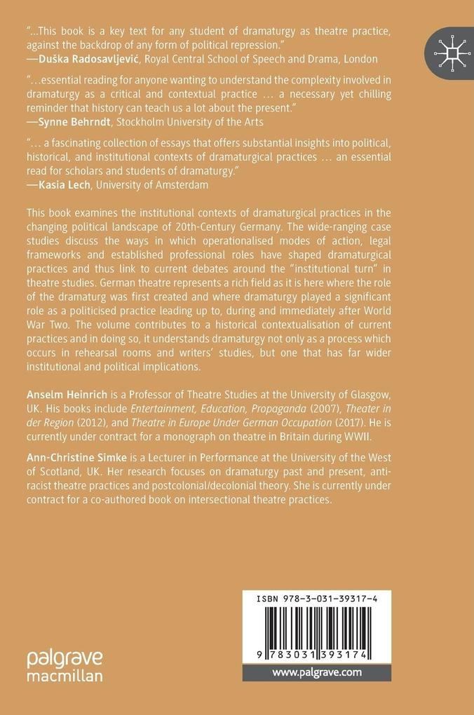 Weitere Ansicht: Dramaturgies of War