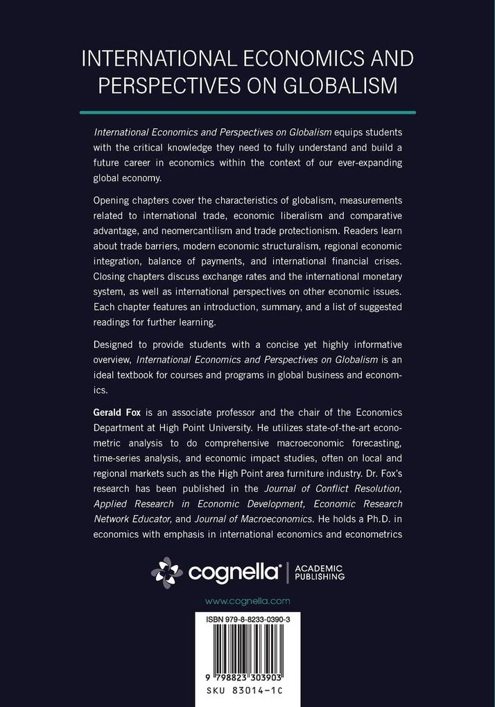 Weitere Ansicht: International Economics and Perspectives on Globalism | Gerald Fox